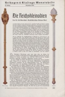Velhagen & Klasings Monatshefte. Dezember 1938, Jg. LIII. Heft 4.