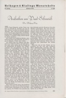 Velhagen & Klasings Monatshefte. Februar 1939, Jg. LIII. Heft 6.