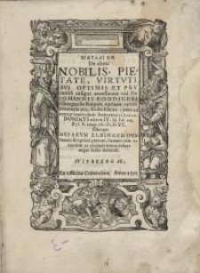 Eidyllion de obitu, nobilis, pietate, virtuti... Iohannis Boddigeri Elbingensis...