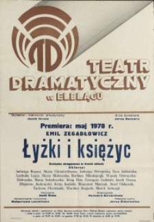 Łyżki i księżyc – afisz teatralny