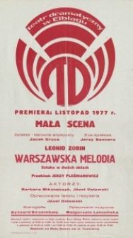 Warszawska melodia – afisz teatralny