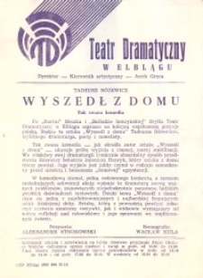 Wyszedł z domu - ulotka