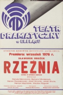Rzeźnia - afisz teatralny