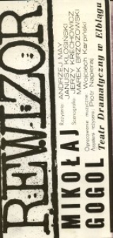 Rewizor - program teatralny