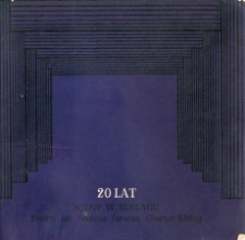 20 Jahre der Bühne des Stefan-Jaracz-Theaters in Allenstein-Elbing: 1949- 1969