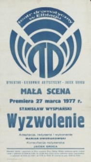 Wyzwolenie - afisz teatralny