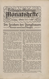 Velhagen & Klasings Monatshefte. Oktober 1927, Jg. XLII. Heft 2.