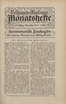 Velhagen & Klasings Monatshefte. Dezember 1927, Jg. XLII. Heft 4.