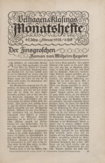 Velhagen & Klasings Monatshefte. Februar 1928, Jg. XLII. Heft 6.