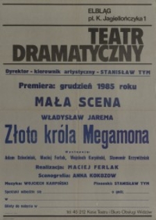 Złoto króla Megamona - afisz