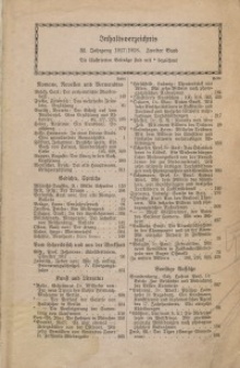 Velhagen & Klasings Monatshefte. Jg. XXXII. Bd. II.: Inhaltsverzeichnis
