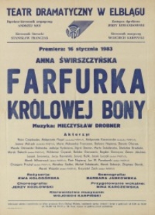 Farfurka królowej Bony – afisz