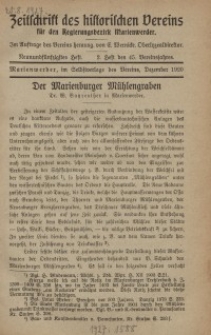 Zeitschrift des historischen Vereins für den Regierungsbezirk Marienwerder, H. 59
