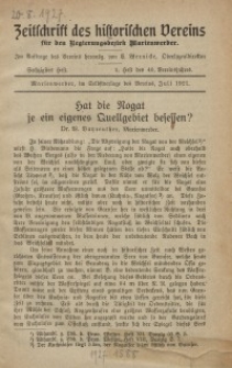 Zeitschrift des historischen Vereins für den Regierungsbezirk Marienwerder, H. 60