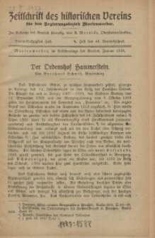 Zeitschrift des historischen Vereins für den Regierungsbezirk Marienwerder, H. 63