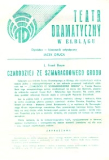 Czarodziej ze Szmaragdowego Grodu - Flugblatt