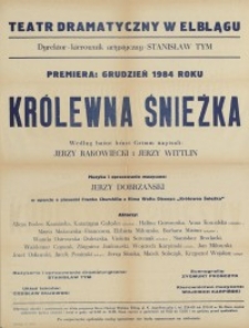Królewna Śnieżka - afisz