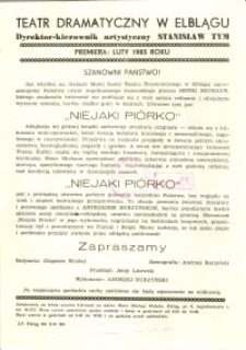 Niejaki Pi&oacute;rko &ndash; ulotka