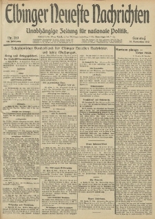 Elbinger Neueste Nachrichten, Nr. 283 Sonntag 24 November 1912 64. Jahrgang