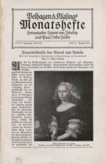 Velhagen & Klasings Monatshefte. August 1914, Jg. XXVIII. Heft 12.