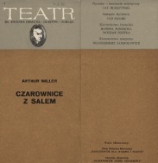Czarownice z Salem – program teatralny