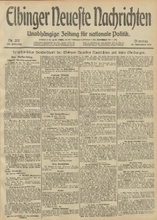 Elbinger Neueste Nachrichten, Nr. 285 Dienstag 26 November 1912 64. Jahrgang