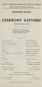 Czerwony Kapturek – program teatralny