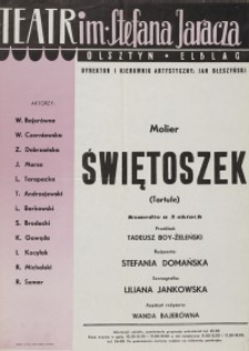 Świętoszek – afisz