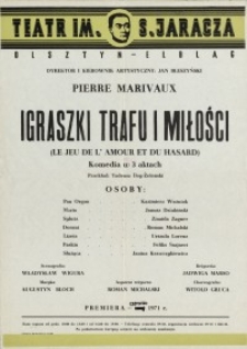 Igraszki trafu i miłości – afisz