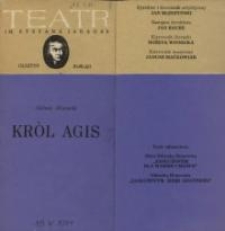 Król Agis – program teatralny