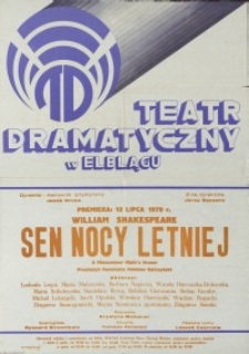 Sen nocy letniej - afisz