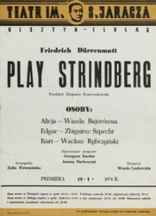 Play Strindberg – afisz