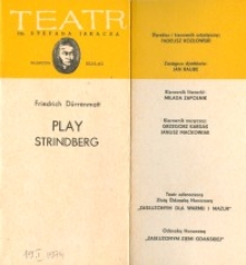 Play Strindberg – program teatralny