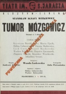Tumor Mózgowicz - afisz