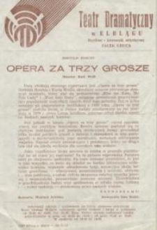 Opera za trzy grosze – ulotka