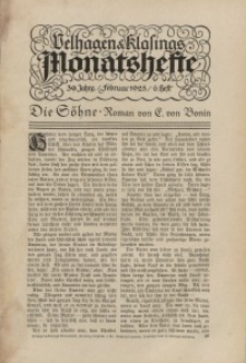 Velhagen & Klasings Monatshefte. Februar 1925, Jg. XXXIX. Heft 6.