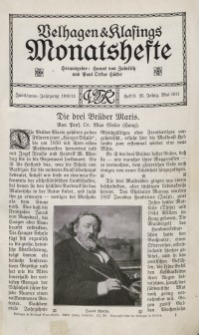 Velhagen & Klasings Monatshefte. Mai 1911, Jg. XXV. Heft 9.