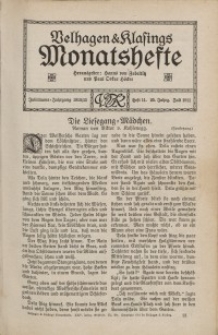 Velhagen & Klasings Monatshefte. Juli 1911, Jg. XXV. Heft 11.