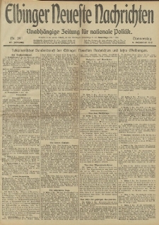 Elbinger Neueste Nachrichten, Nr. 294 Donnerstag 5 Dezember 1912 64. Jahrgang