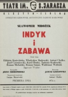 Indyk i zabawa – afisz