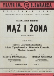 Mąż i żona – afisz