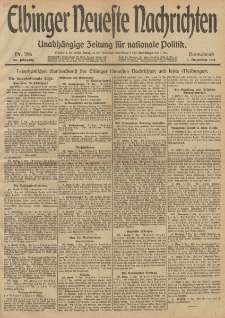 Elbinger Neueste Nachrichten, Nr. 296 Sonnabend 7 Dezember 1912 64. Jahrgang