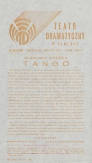 Tango - ulotka