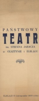 Das 20. Jubiläumstag des Stefan-Jaracz-Theaters in Elbing - Einladung