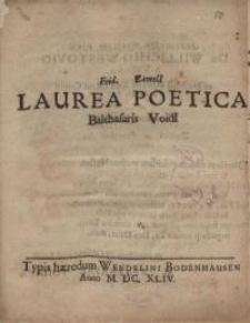 Laurea poetica Balthasaris Voidl