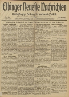 Elbinger Neueste Nachrichten, Nr. 301 Donnerstag 12 Dezember 1912 64. Jahrgang