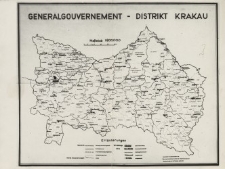 Generalgouvernement &ndash; Distrikt Krakau: Karte