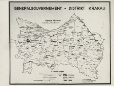 Generalgouvernement – Distrikt Krakau: Karte