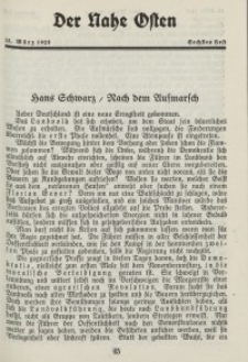 Der Nahe Osten, 15. März 1928, 1. Jahrgang, H. 6