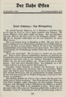 Der Nahe Osten, 15. November 1928, 1. Jahrgang, H. 22
